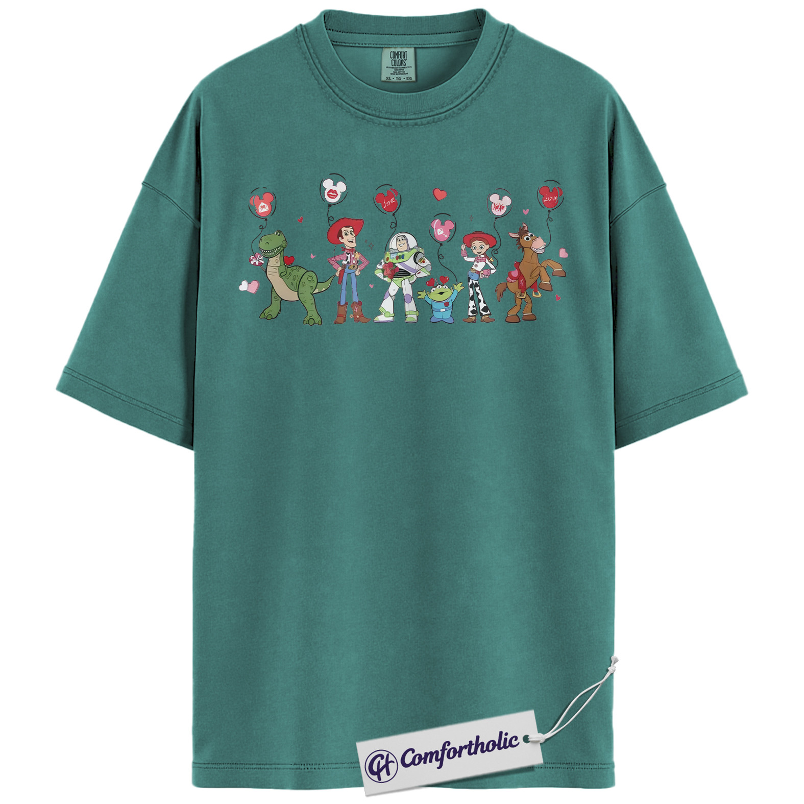 Toy Story Shirt, Valentine's Day Shirt, Animated Graphic Tee, Comfort Colors Shirt - Image 12