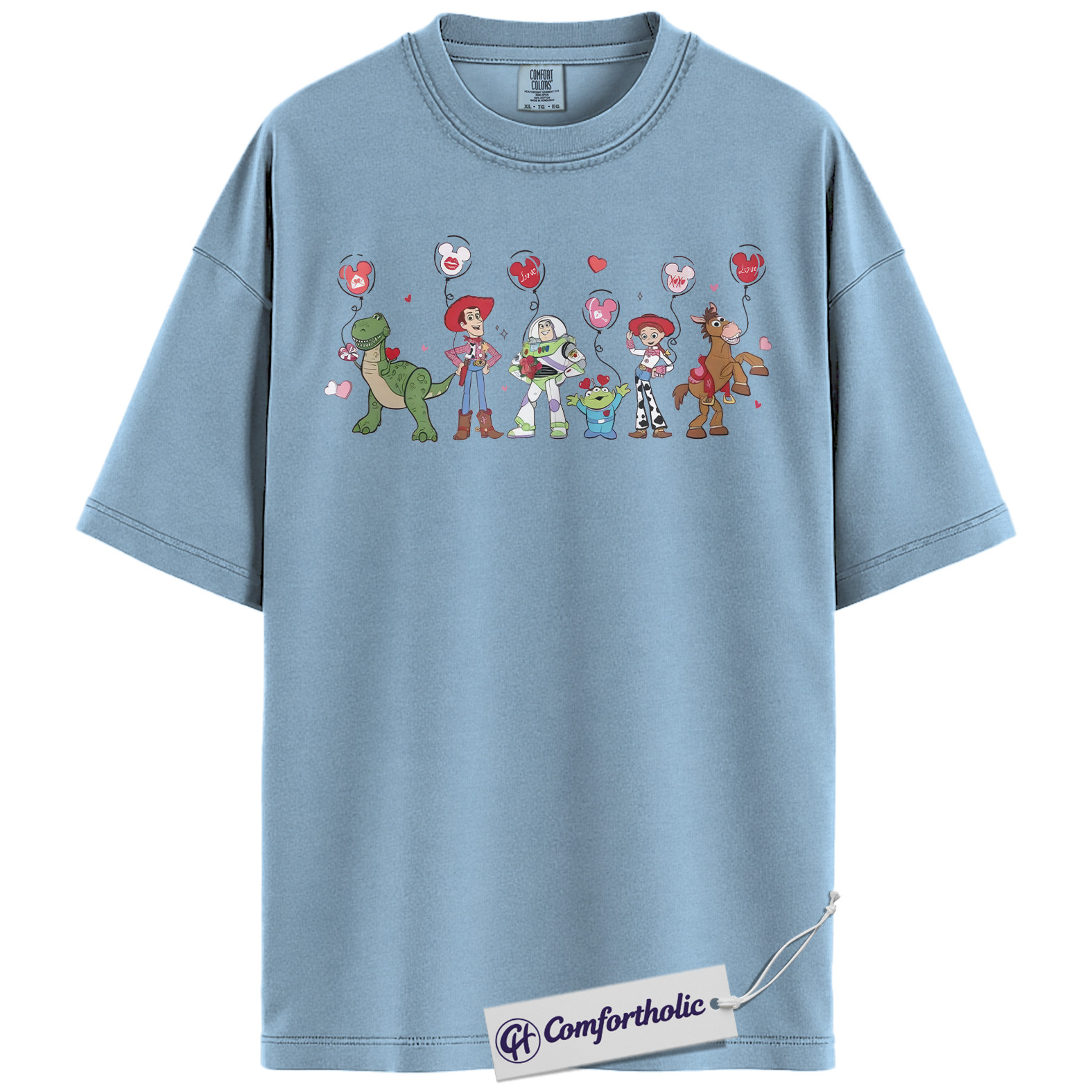 Toy Story Shirt, Valentine's Day Shirt, Animated Graphic Tee, Comfort Colors Shirt - Image 13