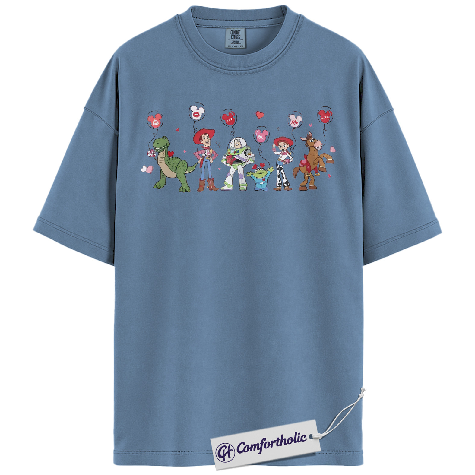 Toy Story Shirt, Valentine's Day Shirt, Animated Graphic Tee, Comfort Colors Shirt - Image 15
