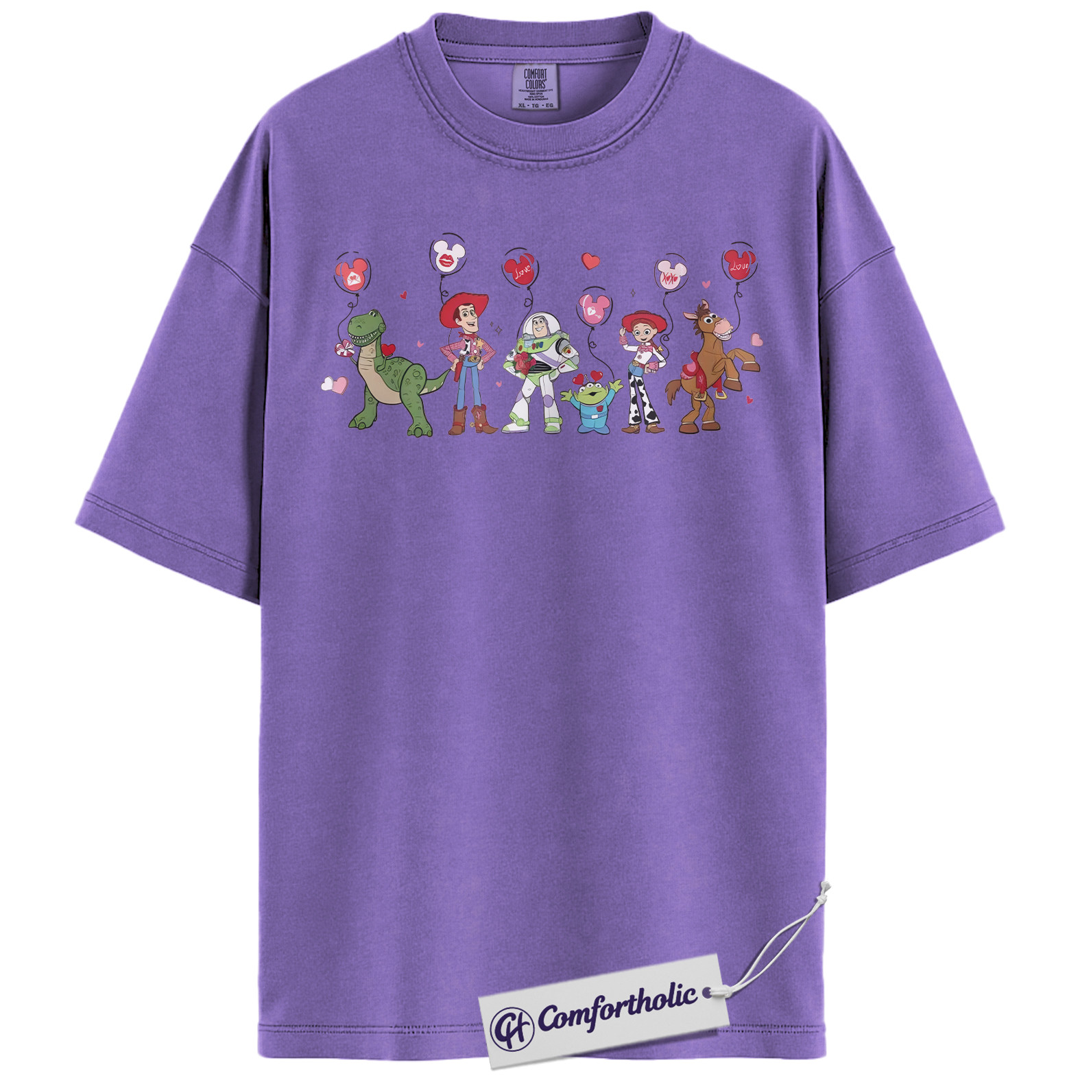 Toy Story Shirt, Valentine's Day Shirt, Animated Graphic Tee, Comfort Colors Shirt - Image 16