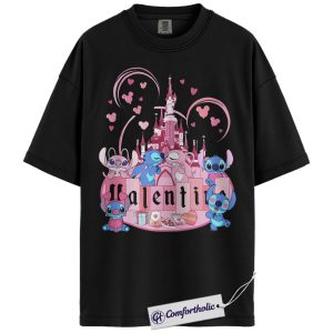 Lilo and Stitch Shirt, Valentine's Day Shirt, Animated Graphic Tee, Comfort Colors Shirt