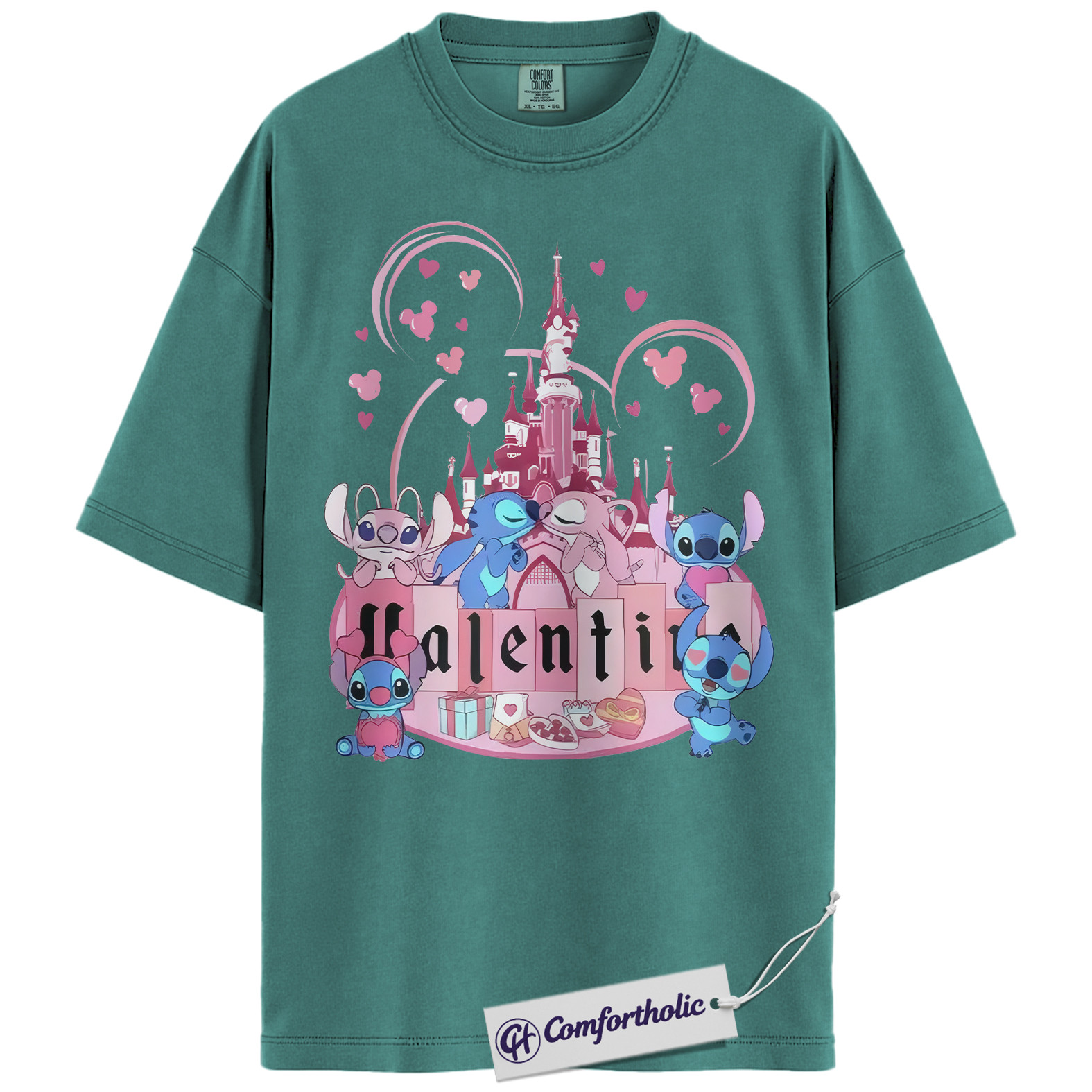 Lilo and Stitch Shirt, Valentine's Day Shirt, Animated Graphic Tee, Comfort Colors Shirt - Image 9