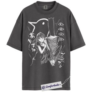 Alternative view of Aiko Tanaka Shirt, Punpun Onodera Shirt, Goodnight Punpun Shirt, Anime Graphic Tee, Comfort Colors Shirt