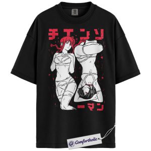 Reze and Makima Shirt, Chainsaw Man Shirt, Anime Graphic Tee, Comfort Colors Shirt