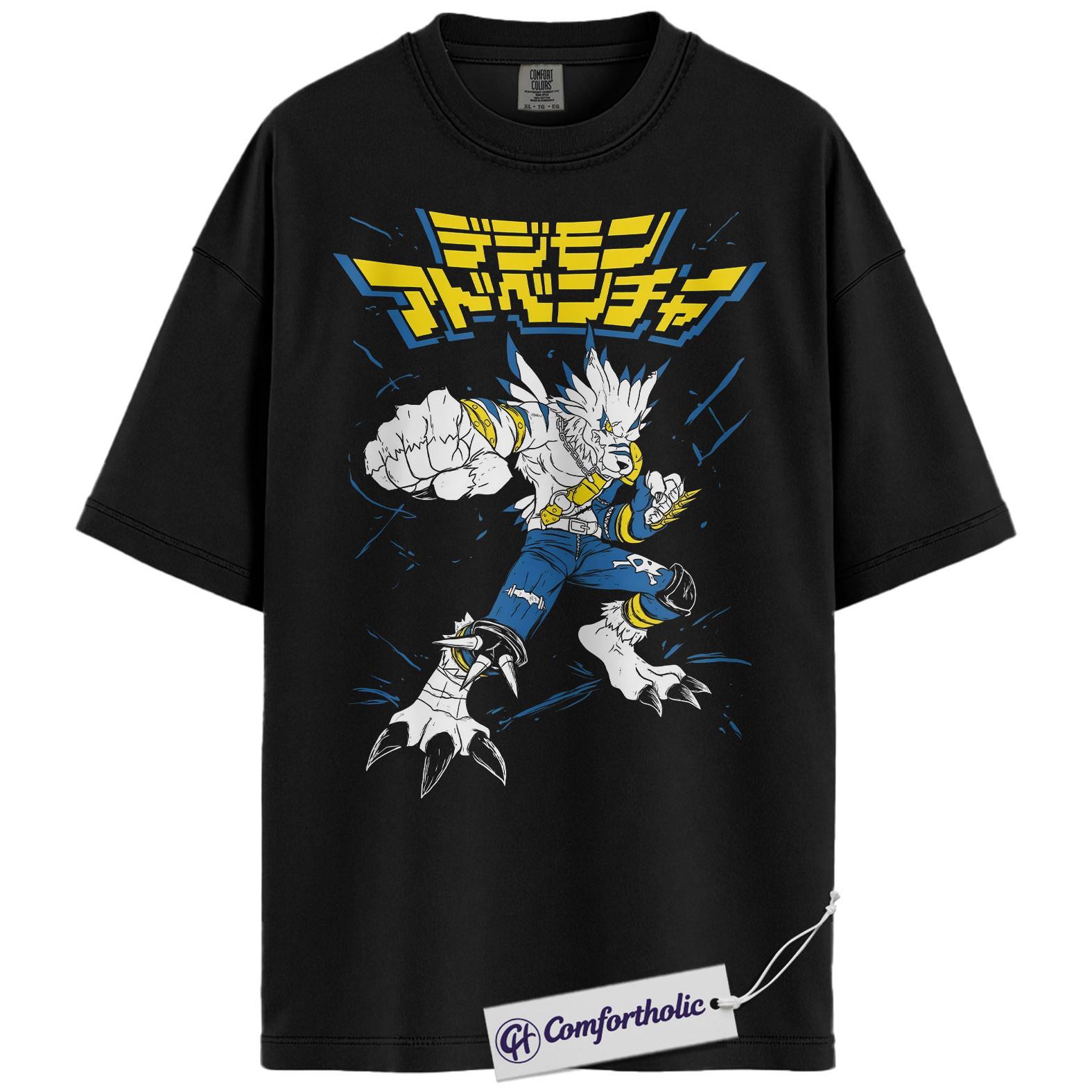 WereGarurumon Shirt, Digimon Shirt, Anime Graphic Tee, Comfort Colors Shirt