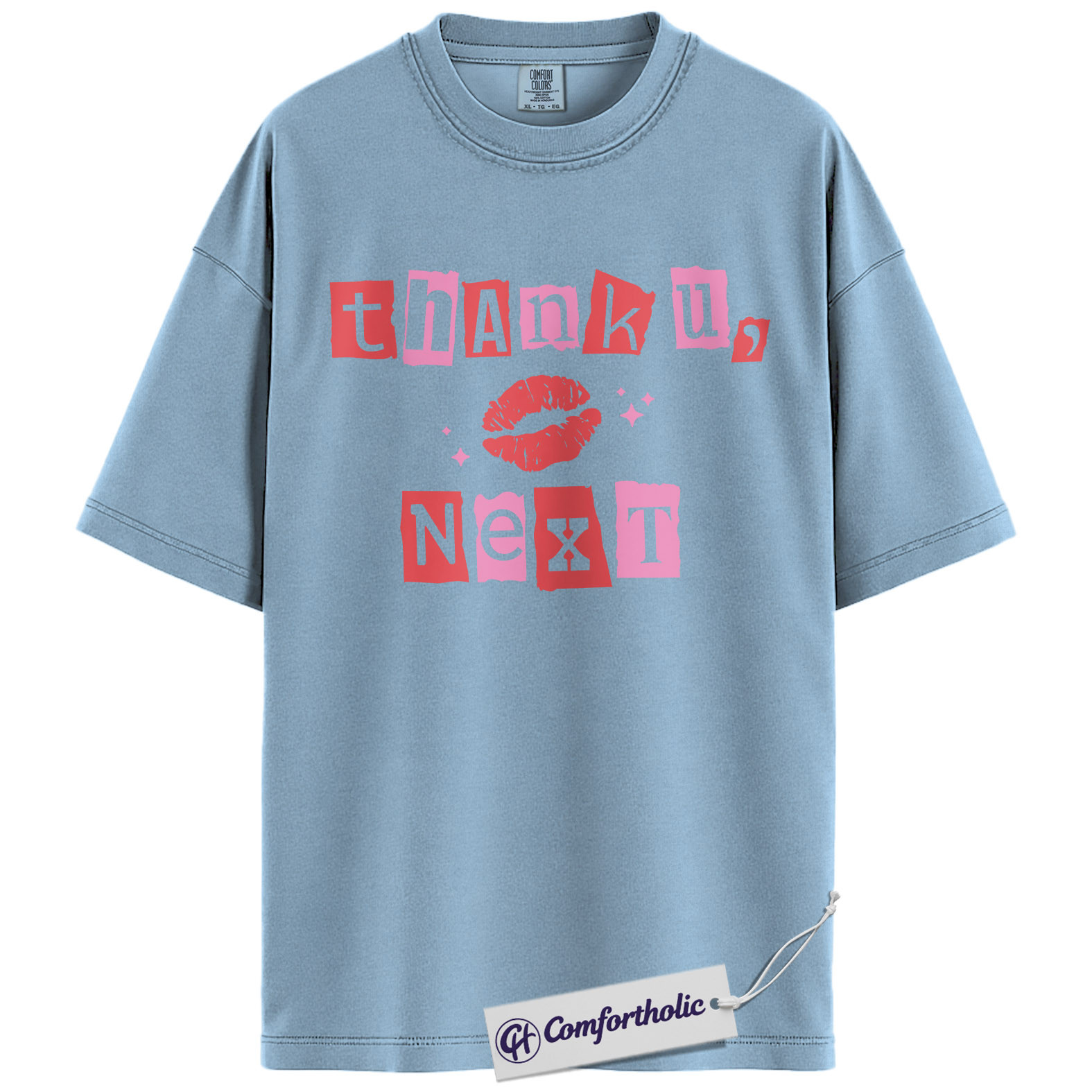 Thank U Next Shirt, Cute Valentine Graphic Tee, Funny Breakup Quote T-Shirt, Valentine’s Day Gift for Women & Girls, Comfort Colors Shirt - Image 14