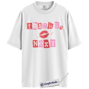 Alternative view of Thank U Next Shirt, Cute Valentine Graphic Tee, Funny Breakup Quote T-Shirt, Valentine’s Day Gift for Women & Girls, Comfort Colors Shirt