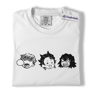 Alternative view of Demon Slayer Shirt, Anime Graphic Tee, Comfort Colors Shirt