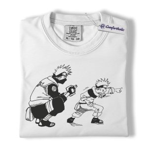 Alternative view of Kakashi Shirt, Naruto Shirt, Anime Graphic Tee, Comfort Colors Shirt