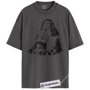 Alternative view of Demon Slayer Shirt, Anime Graphic Tee, Comfort Colors Shirt
