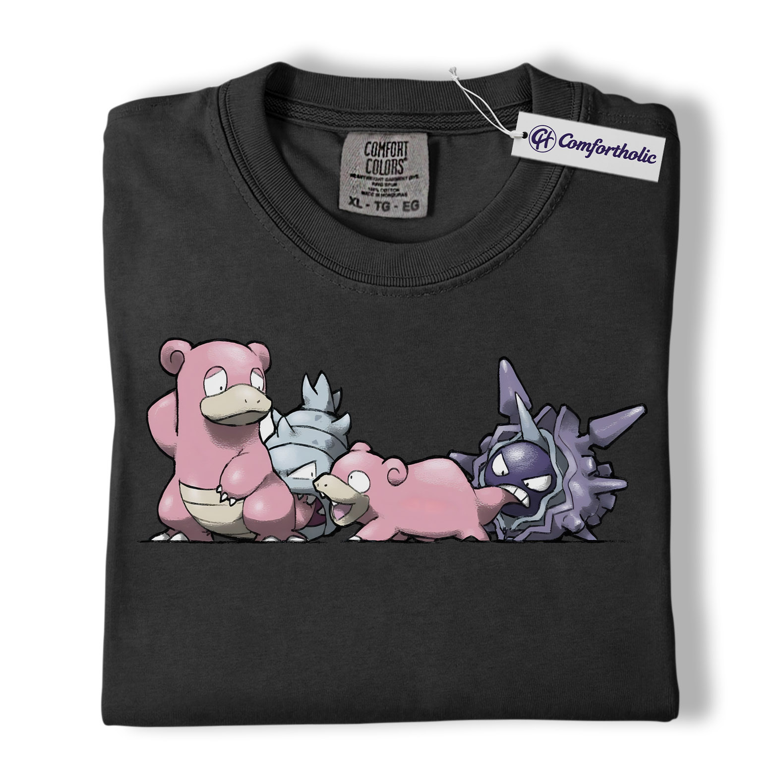Slowpoke Shirt, Slowbro Shirt, Cloyster Shirt, Pokemon Shirt, PKM Shirt, Anime Graphic Tee, Comfort Colors Shirt - Image 3