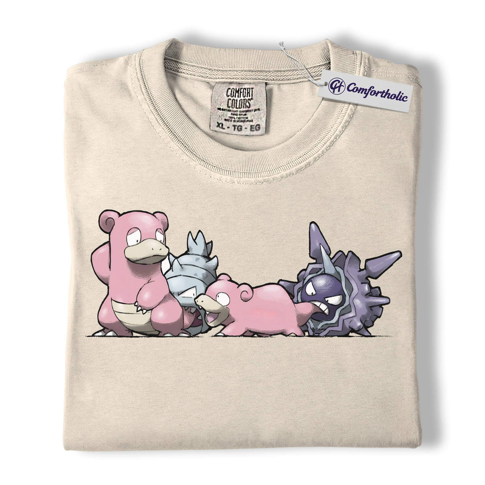 Slowpoke Shirt, Slowbro Shirt, Cloyster Shirt, Pokemon Shirt, PKM Shirt, Anime Graphic Tee, Comfort Colors Shirt - Image 5