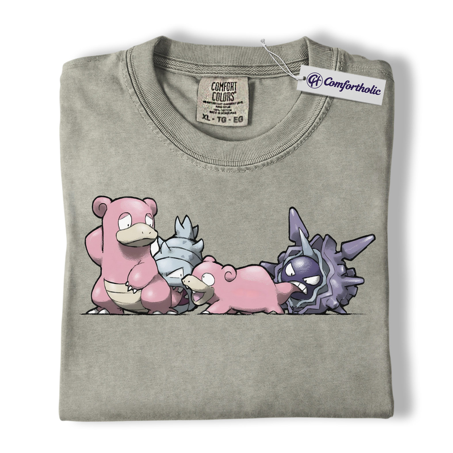 Slowpoke Shirt, Slowbro Shirt, Cloyster Shirt, Pokemon Shirt, PKM Shirt, Anime Graphic Tee, Comfort Colors Shirt - Image 7