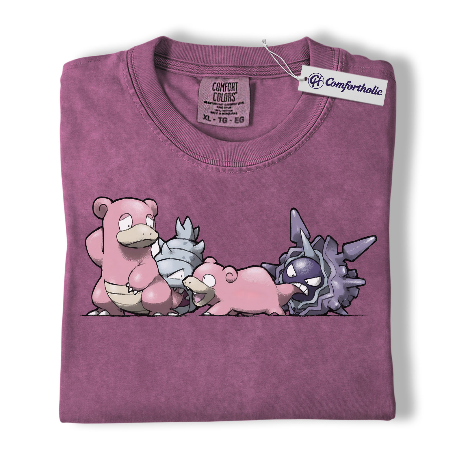 Slowpoke Shirt, Slowbro Shirt, Cloyster Shirt, Pokemon Shirt, PKM Shirt, Anime Graphic Tee, Comfort Colors Shirt - Image 15