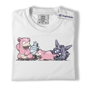 Alternative view of Slowpoke Shirt, Slowbro Shirt, Cloyster Shirt, Pokemon Shirt, PKM Shirt, Anime Graphic Tee, Comfort Colors Shirt