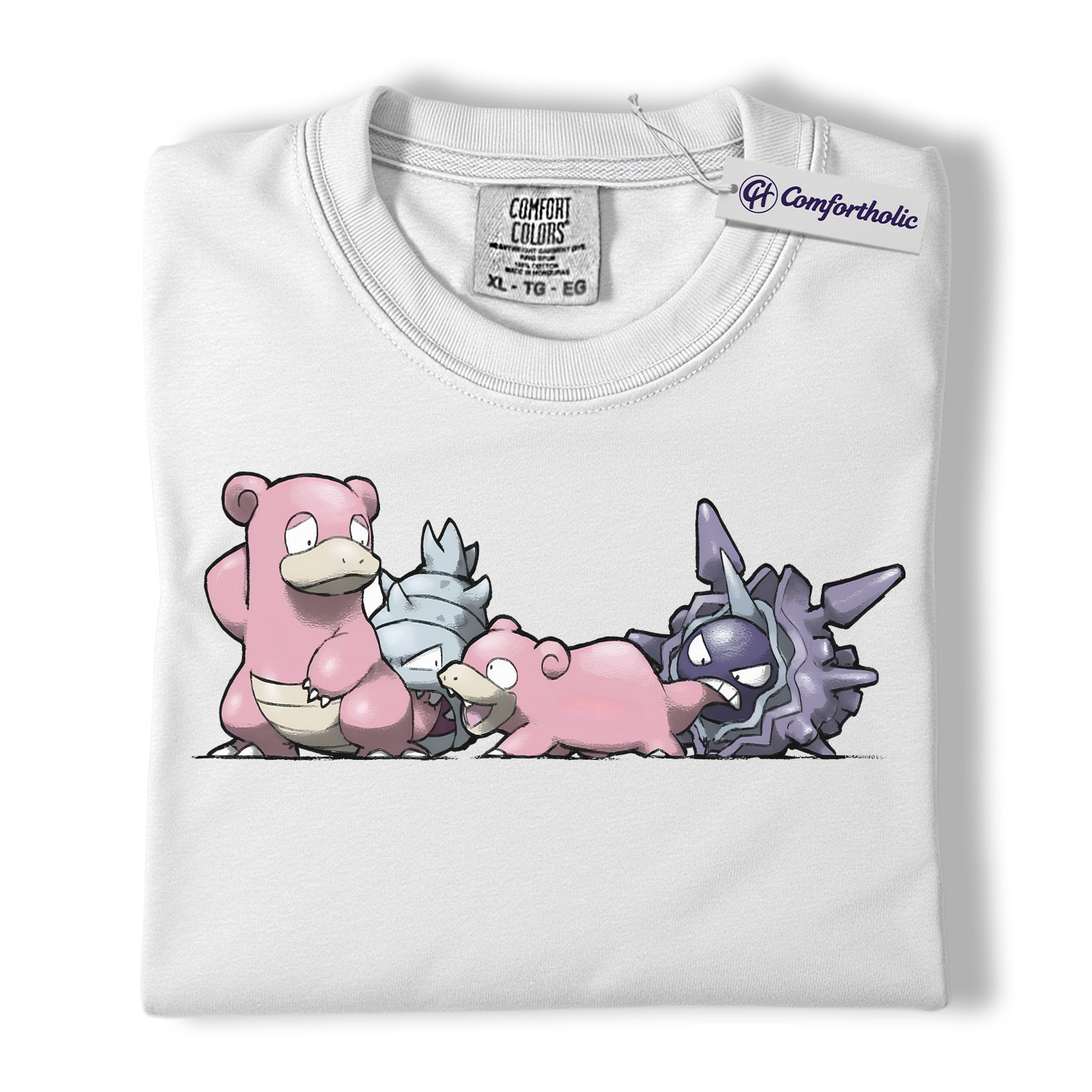 Slowpoke Shirt, Slowbro Shirt, Cloyster Shirt, Pokemon Shirt, PKM Shirt, Anime Graphic Tee, Comfort Colors Shirt - Image 2