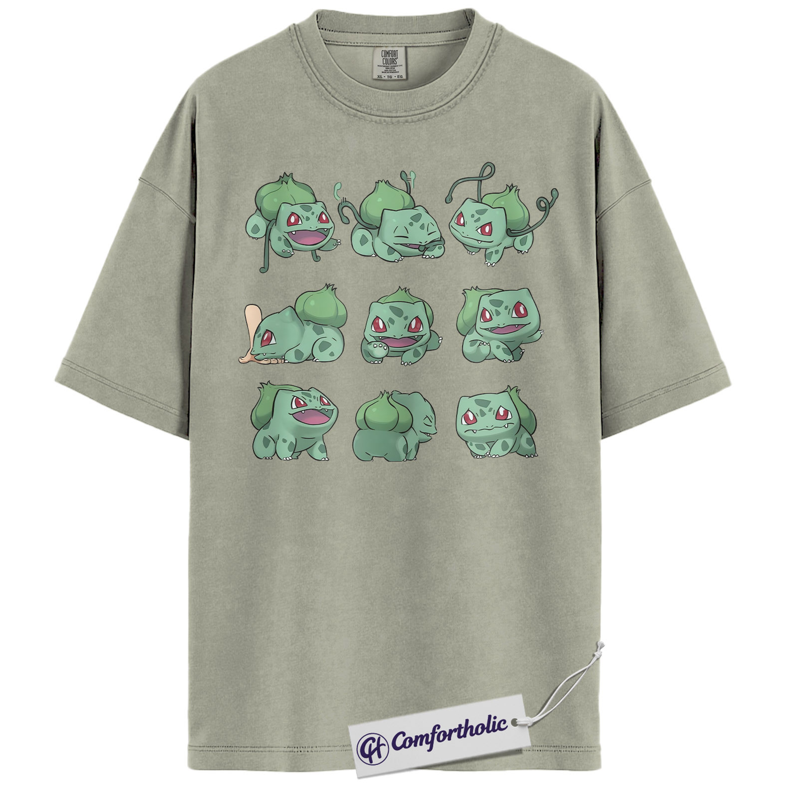 Bulbasaur Shirt, Pokemon Shirt, PKM Shirt, Anime Graphic Tee, Comfort Colors Shirt - Image 7