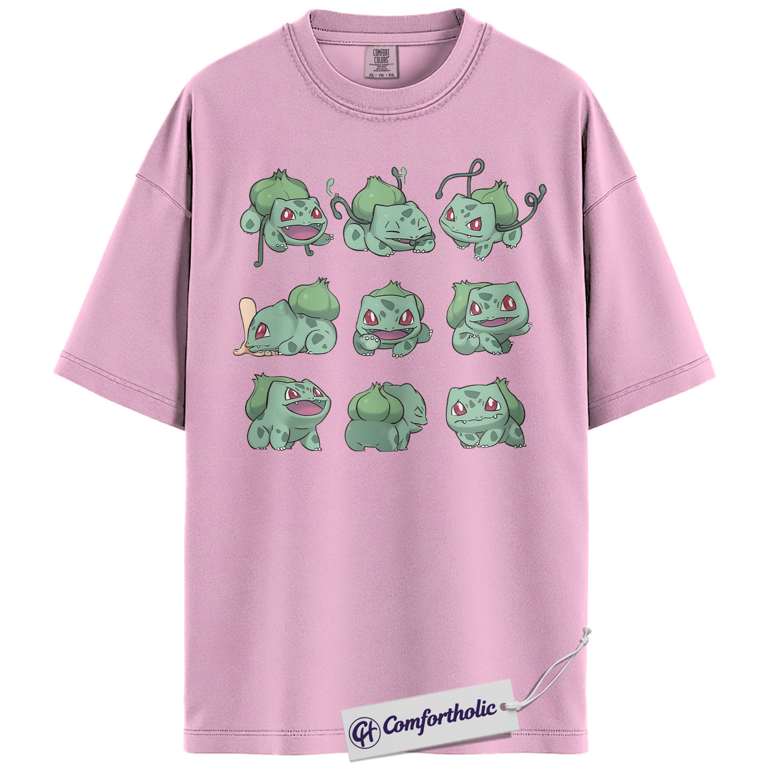 Bulbasaur Shirt, Pokemon Shirt, PKM Shirt, Anime Graphic Tee, Comfort Colors Shirt - Image 9