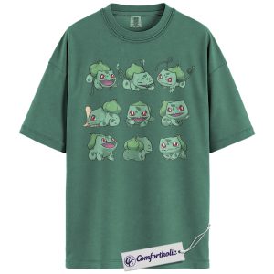 Bulbasaur Shirt, Pokemon Shirt, PKM Shirt, Anime Graphic Tee, Comfort Colors Shirt
