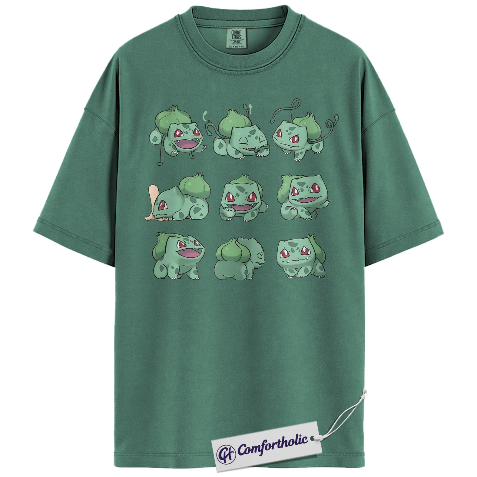 Bulbasaur Shirt, Pokemon Shirt, PKM Shirt, Anime Graphic Tee, Comfort Colors Shirt