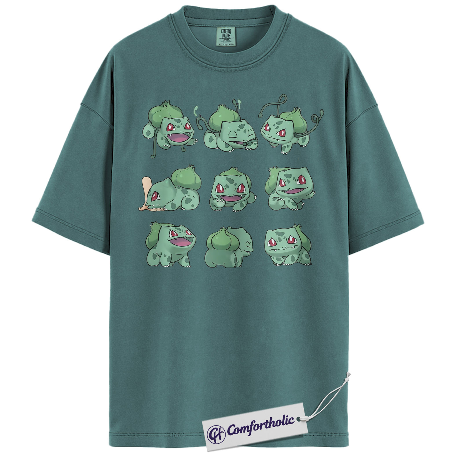 Bulbasaur Shirt, Pokemon Shirt, PKM Shirt, Anime Graphic Tee, Comfort Colors Shirt - Image 11