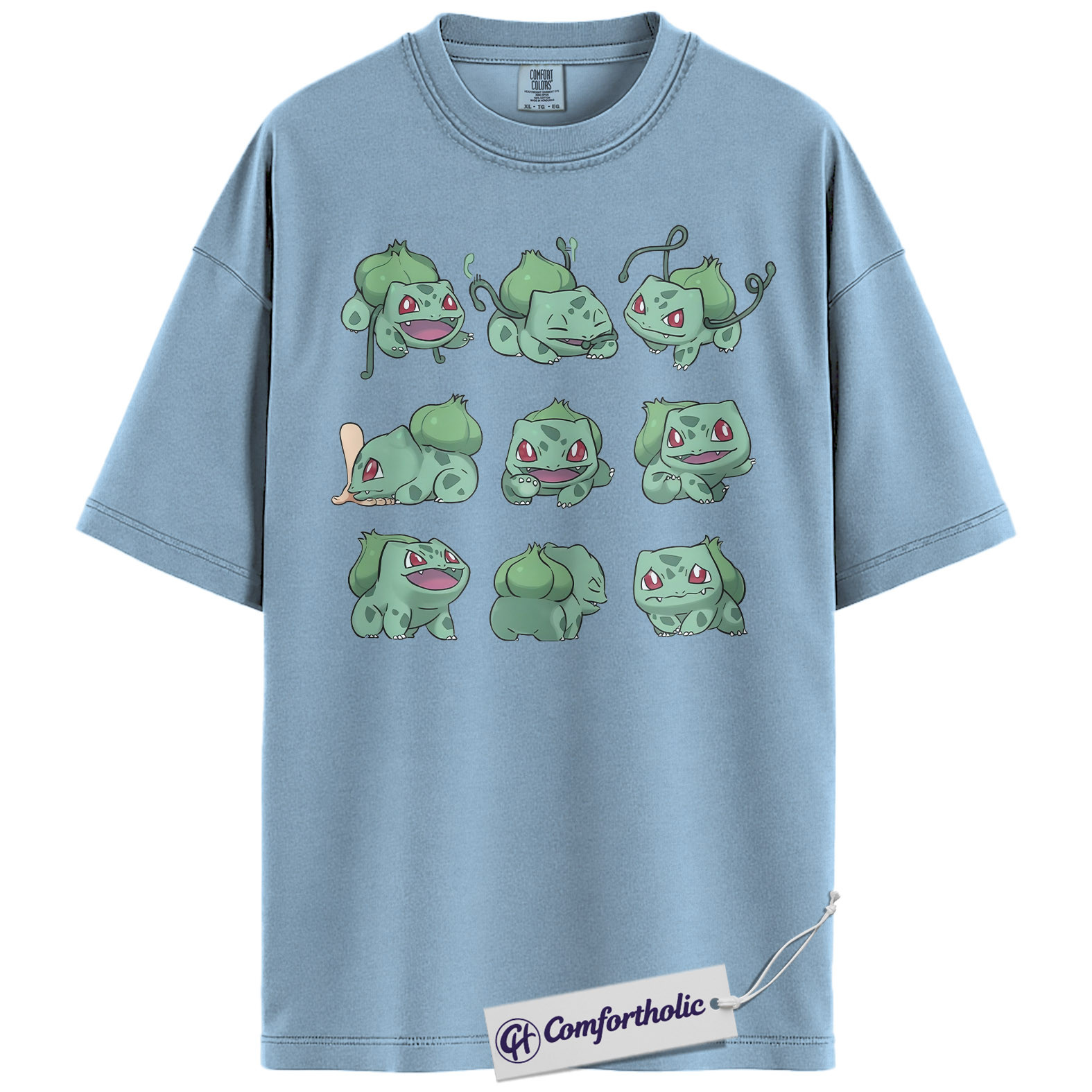 Bulbasaur Shirt, Pokemon Shirt, PKM Shirt, Anime Graphic Tee, Comfort Colors Shirt - Image 14