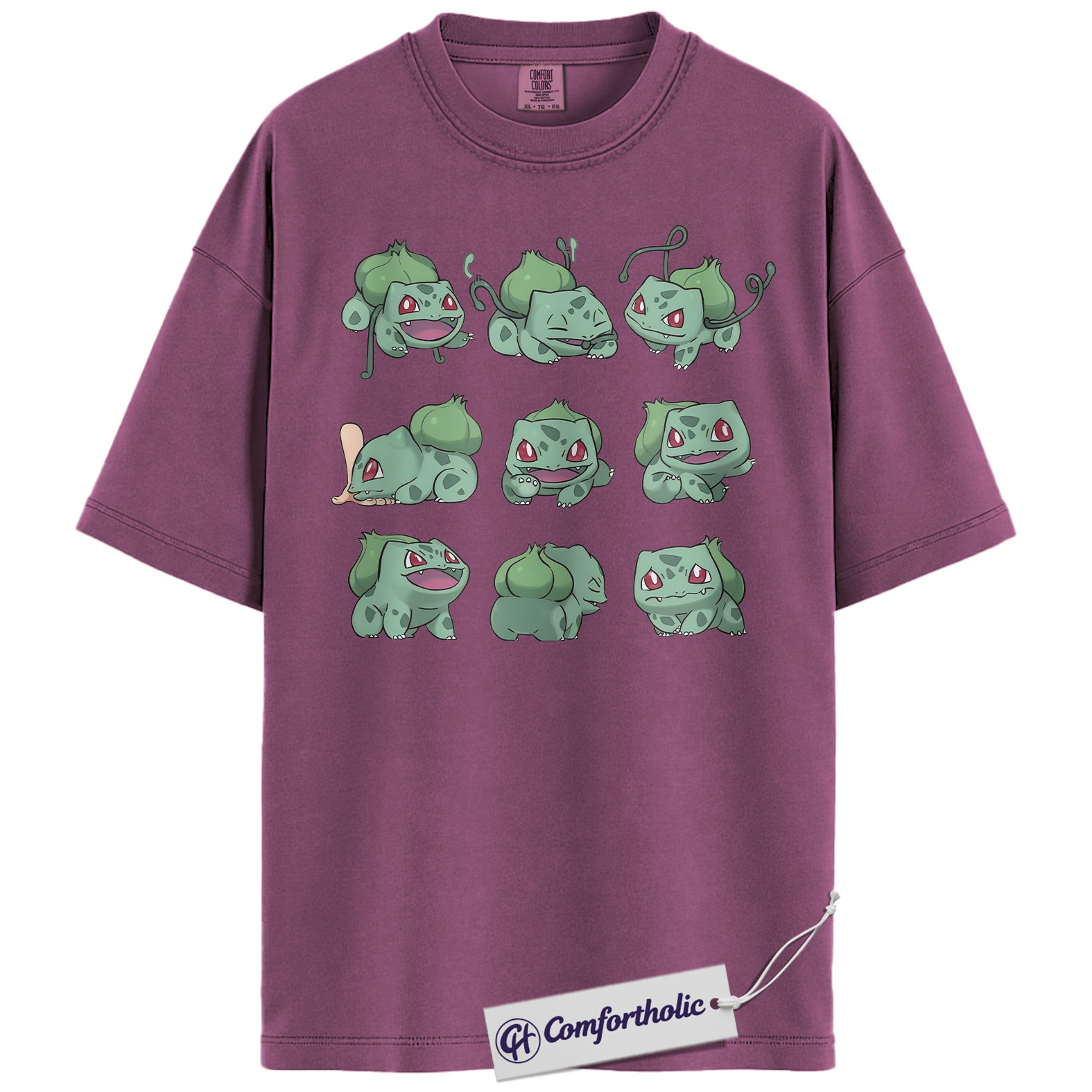 Bulbasaur Shirt, Pokemon Shirt, PKM Shirt, Anime Graphic Tee, Comfort Colors Shirt - Image 15