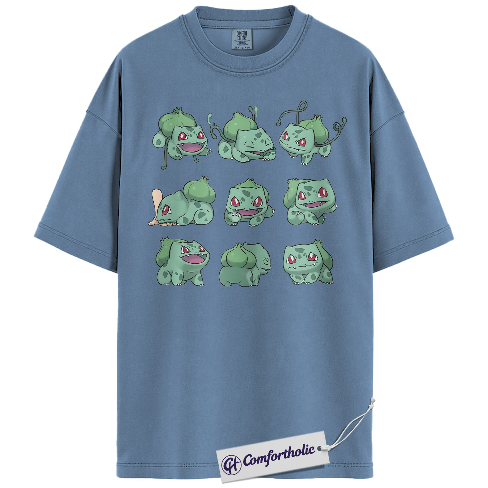 Bulbasaur Shirt, Pokemon Shirt, PKM Shirt, Anime Graphic Tee, Comfort Colors Shirt - Image 17