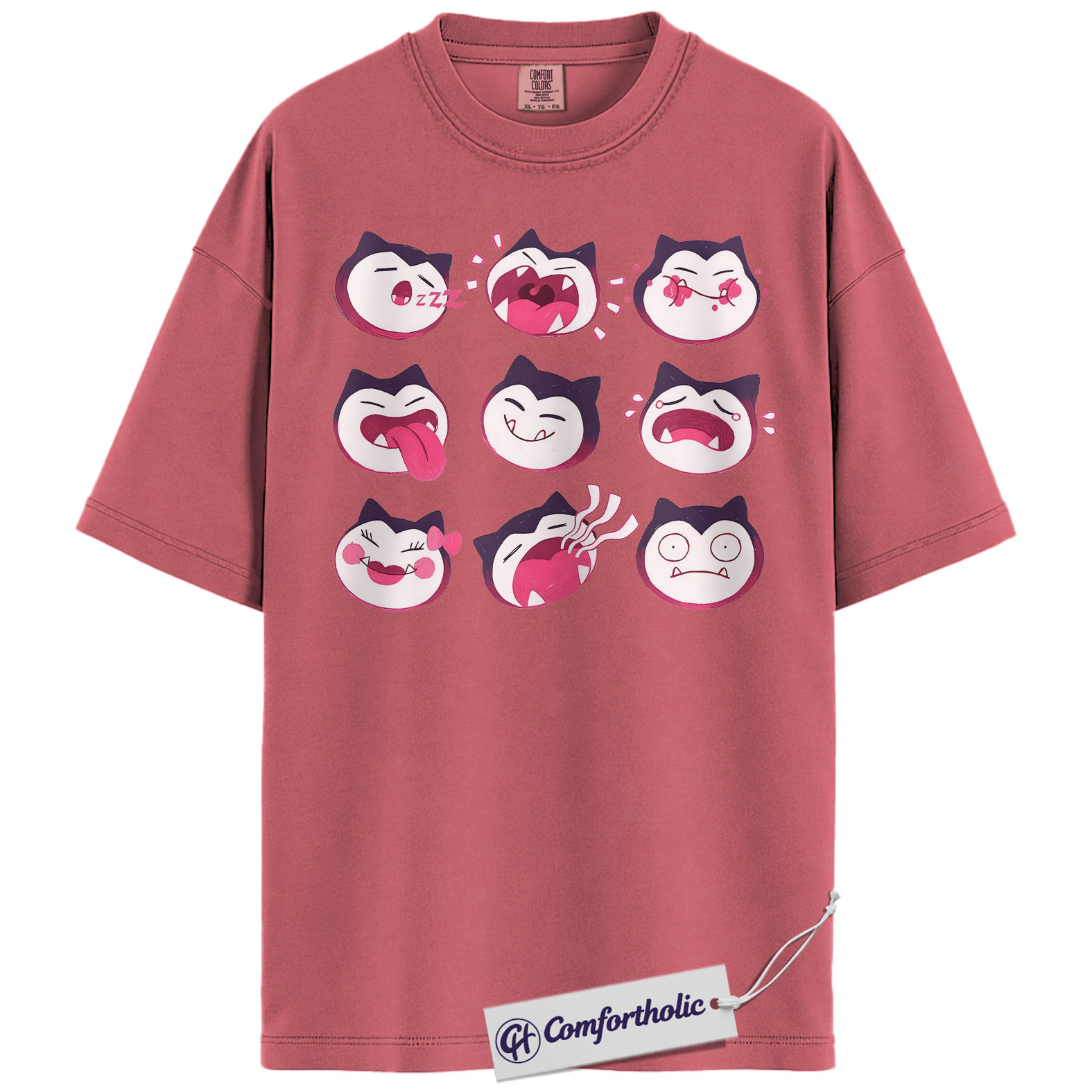 Snorlax Shirt, Pokemon Shirt, PKM Shirt, Anime Graphic Tee, Comfort Colors Shirt - Image 8