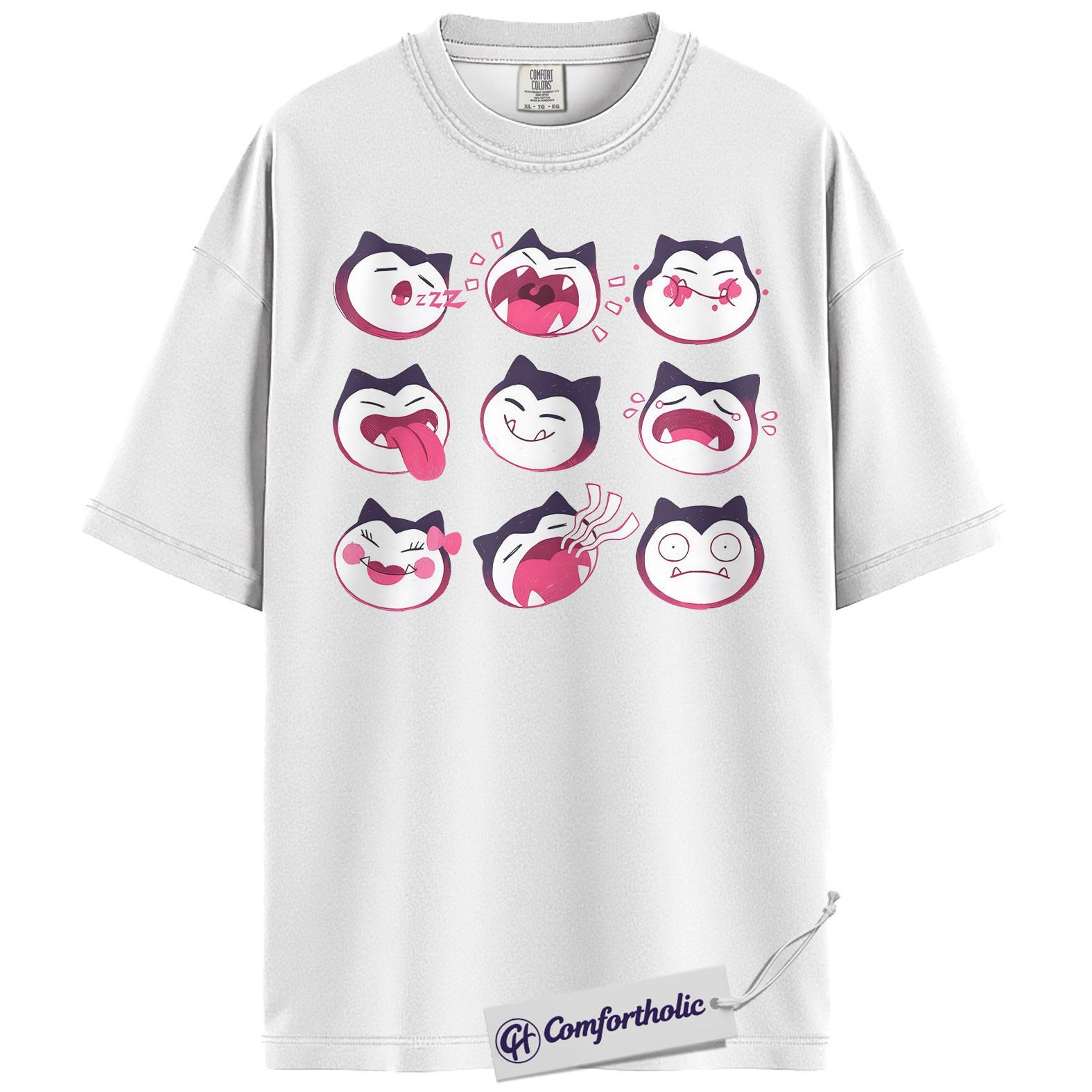 Snorlax Shirt, Pokemon Shirt, PKM Shirt, Anime Graphic Tee, Comfort Colors Shirt - Image 2