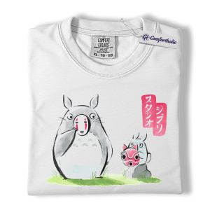 Alternative view of My Neighbor Totoro Shirt, Studio Ghibli Shirt, Anime Graphic Tee, Comfort Colors Shirt