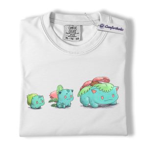 Alternative view of Bulbasaur Shirt, Ivysaur Shirt, Venusaur Shirt, Pokemon Shirt, PKM Shirt, Anime Graphic Tee, Comfort Colors Shirt