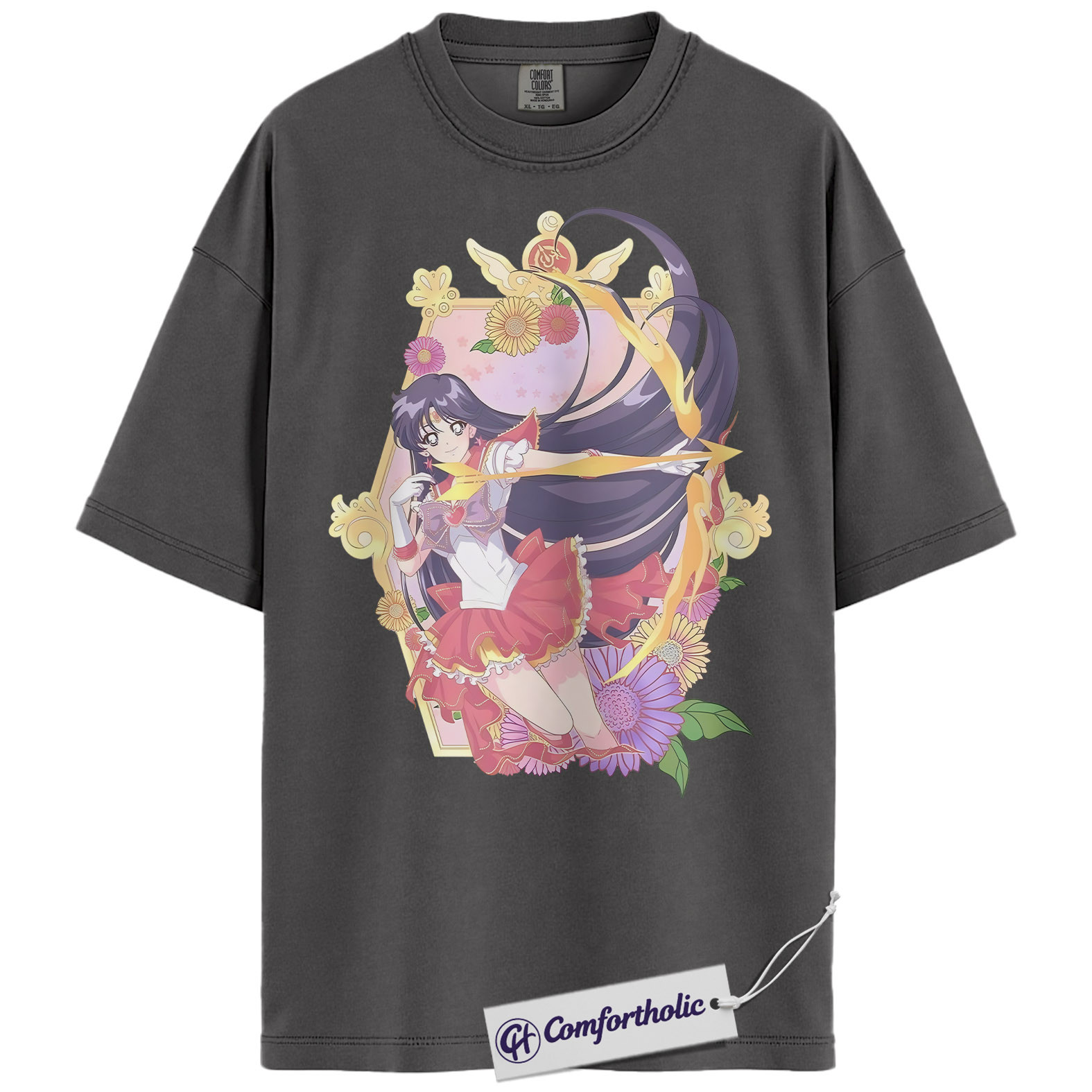Rei Hino Shirt, Sailor Mars Shirt, Sailor Moon Shirt, Anime Graphic Tee, Comfort Colors Shirt - Image 4