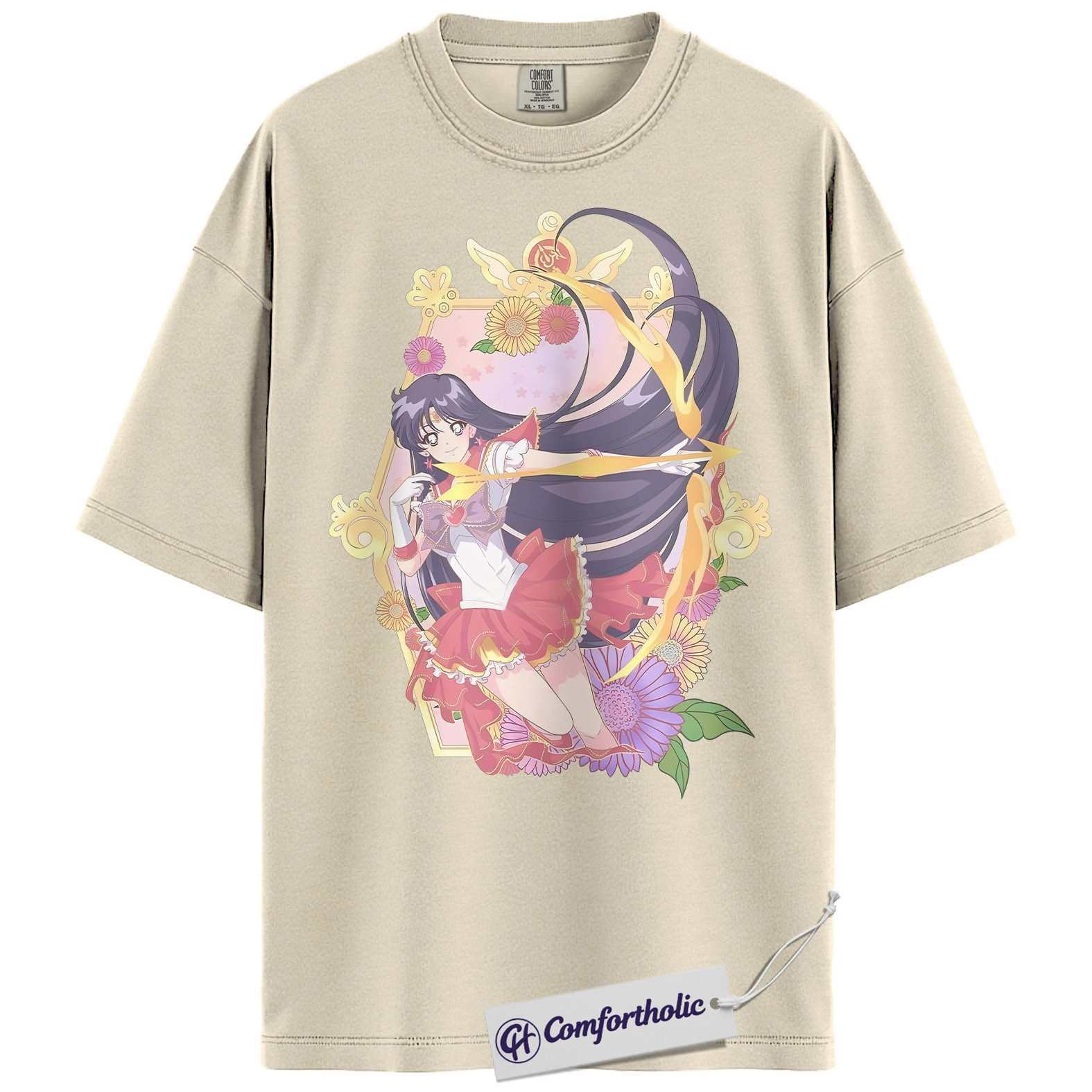 Rei Hino Shirt, Sailor Mars Shirt, Sailor Moon Shirt, Anime Graphic Tee, Comfort Colors Shirt - Image 5