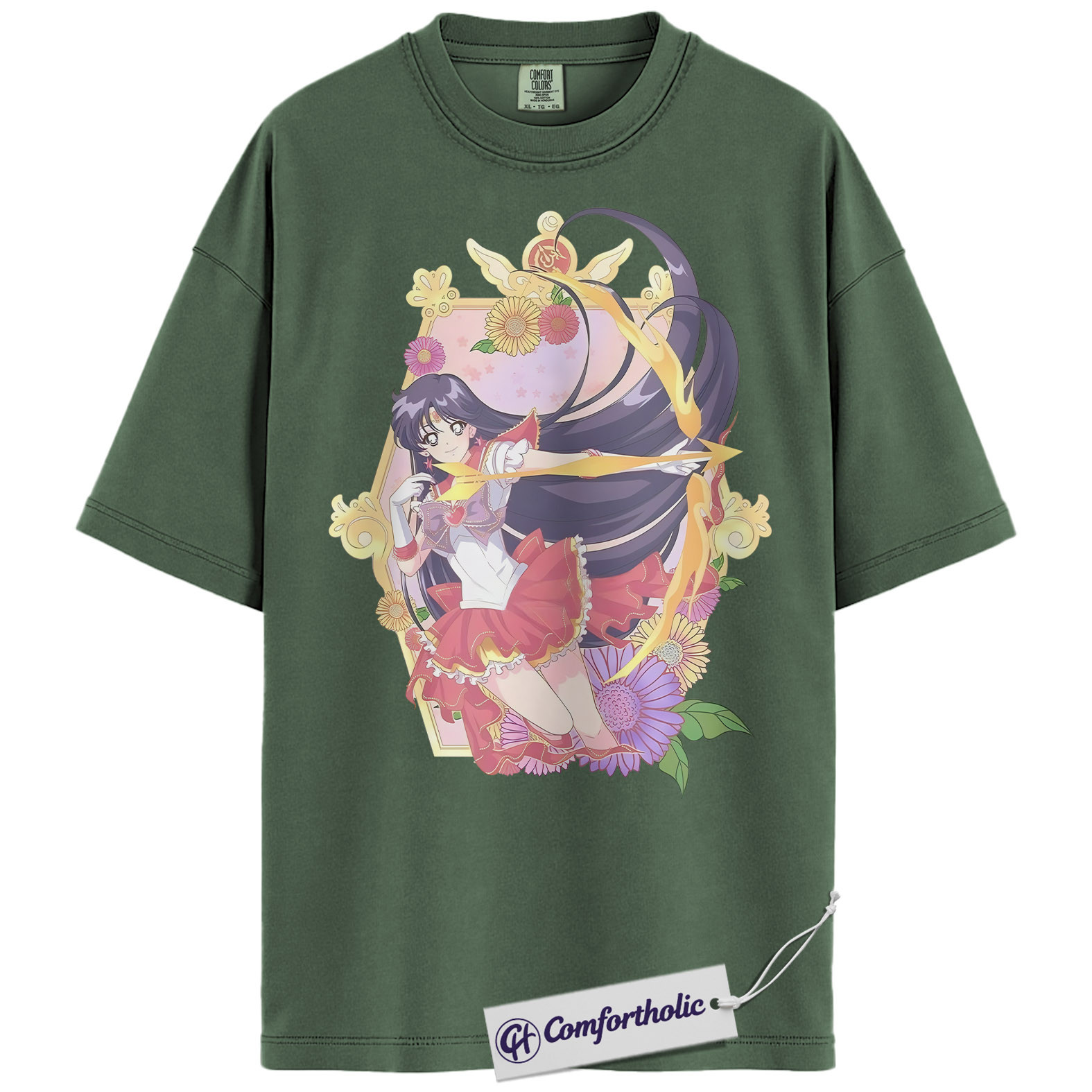 Rei Hino Shirt, Sailor Mars Shirt, Sailor Moon Shirt, Anime Graphic Tee, Comfort Colors Shirt - Image 6