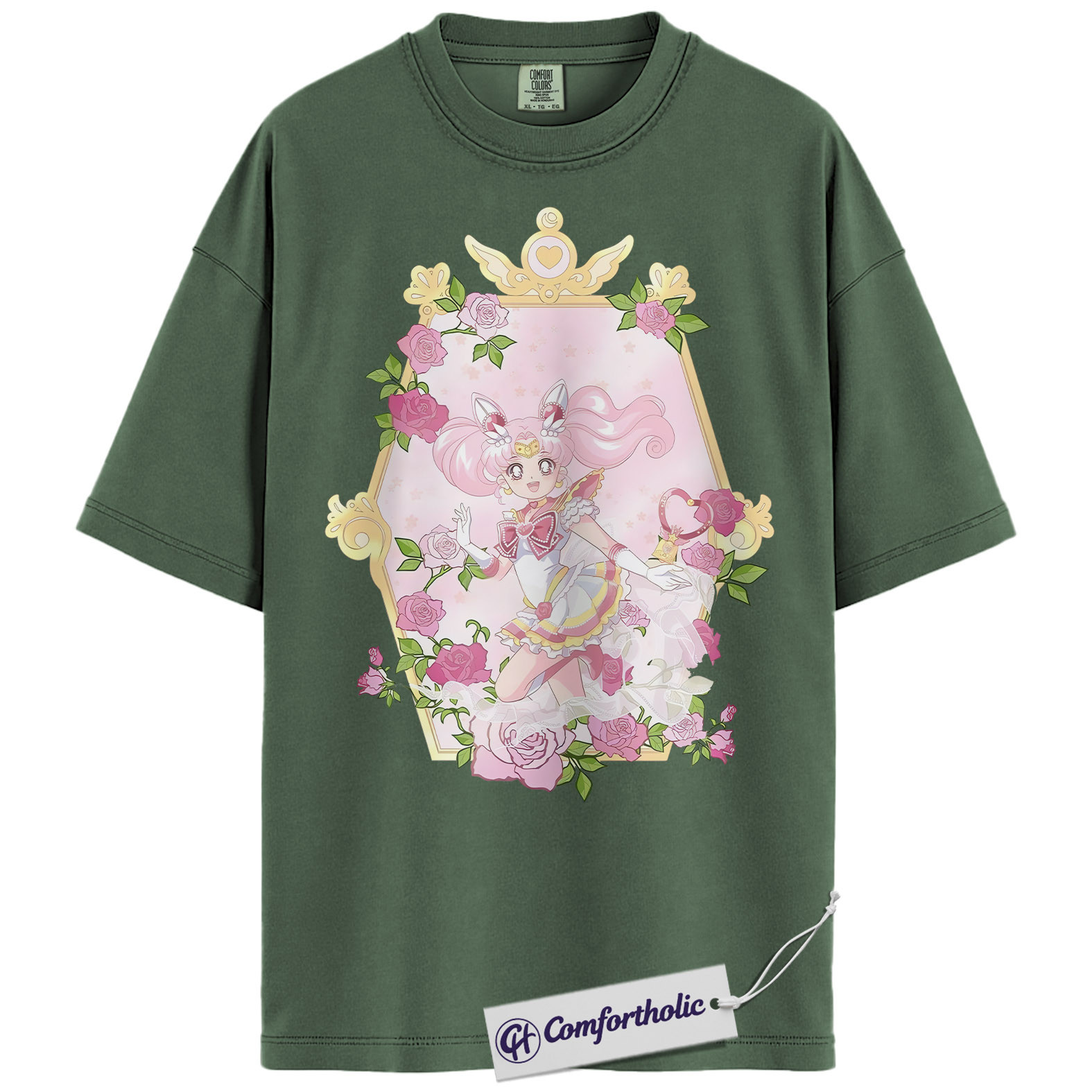 Chibiusa Tsukino Shirt, Sailor Chibi Moon Shirt, Sailor Moon Shirt, Anime Graphic Tee, Comfort Colors Shirt - Image 6