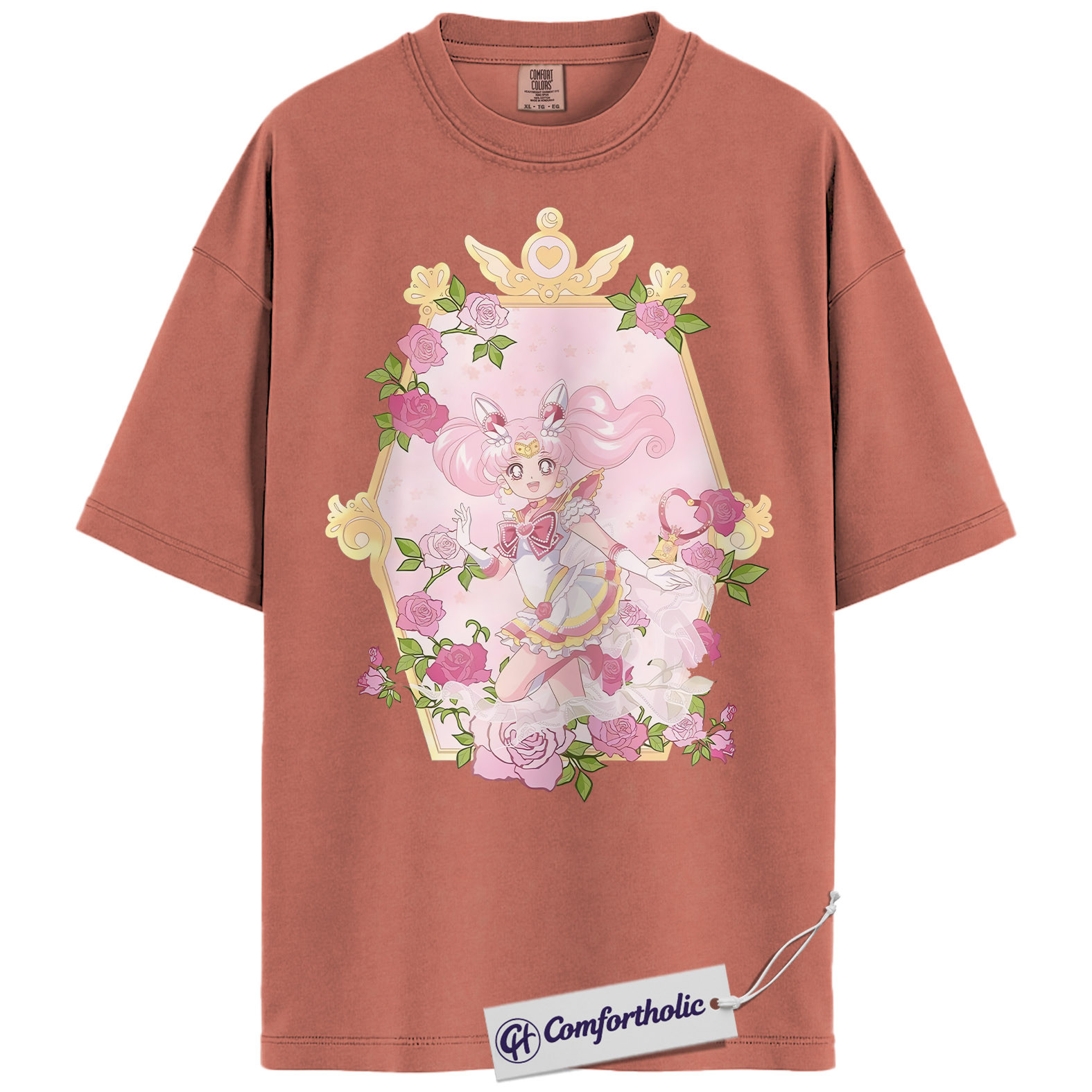 Chibiusa Tsukino Shirt, Sailor Chibi Moon Shirt, Sailor Moon Shirt, Anime Graphic Tee, Comfort Colors Shirt - Image 8