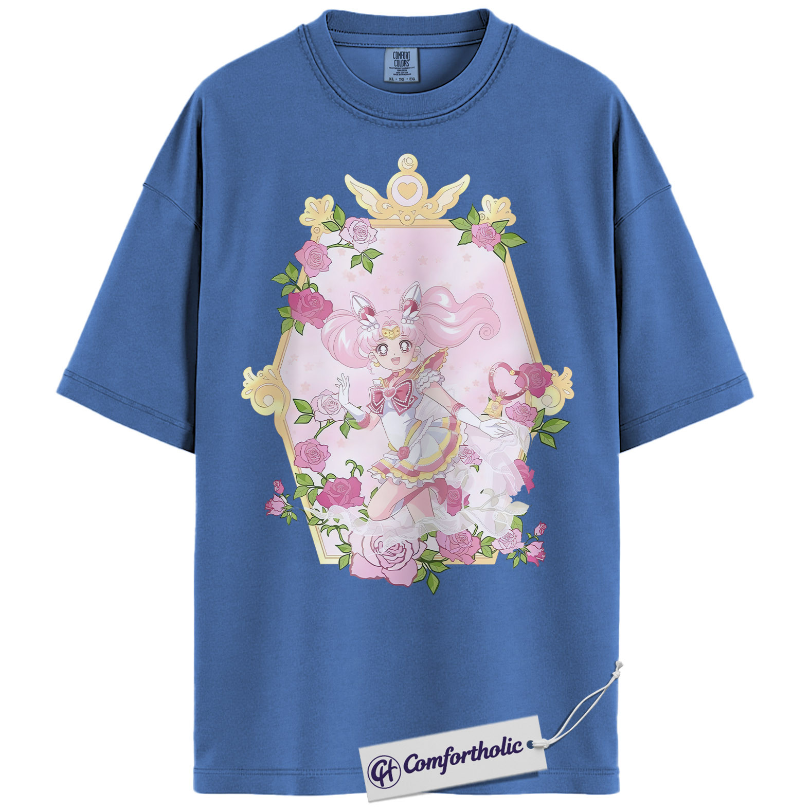 Chibiusa Tsukino Shirt, Sailor Chibi Moon Shirt, Sailor Moon Shirt, Anime Graphic Tee, Comfort Colors Shirt - Image 13