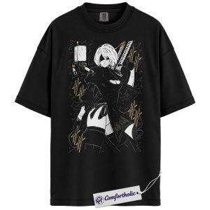 2B Shirt, NieR:Automata Shirt, Game Graphic Tee, Comfort Colors Shirt