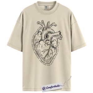 Cardiology Nurse Shirt, Vintage Anatomical Heart Graphic Tee, Stethoscope Medical Staff T-Shirt, Nurse Appreciation Week Gift, Comfort Colors Shirt