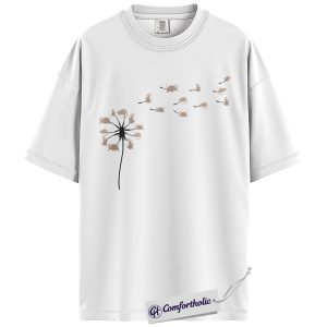 Alternative view of Opossum Dandelion Shirt, Minimalist Animal Graphic Tee, Funny Possum Lover T-Shirt, Cute Gift for Opossum Fans & Animal Lovers, Comfort Colors Shirt