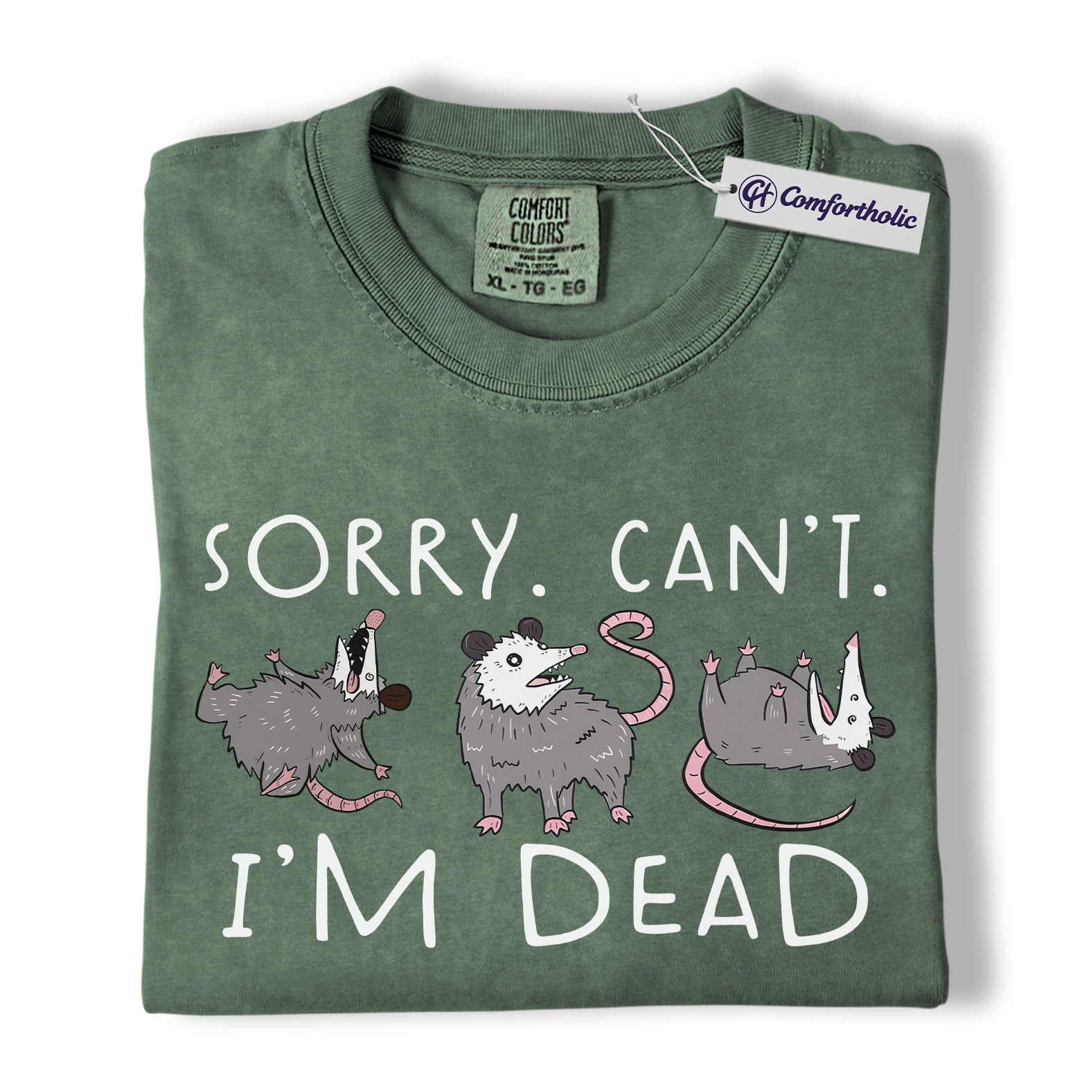 Funny Opossum Shirt, Playing Dead Meme Graphic Tee, Possum Lover T-Shirt, Cute Gift for Animal Lovers & Nature Fans, Comfort Colors Shirt - Image 6
