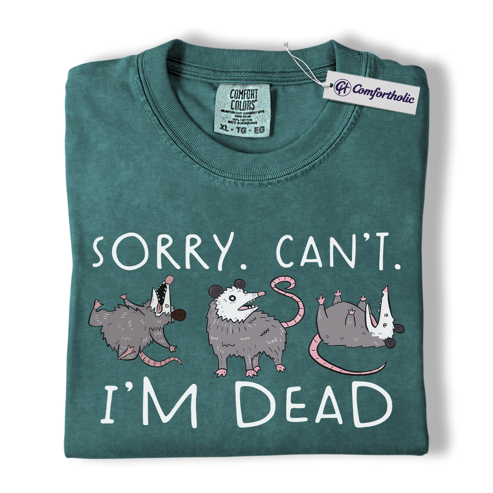 Funny Opossum Shirt, Playing Dead Meme Graphic Tee, Possum Lover T-Shirt, Cute Gift for Animal Lovers & Nature Fans, Comfort Colors Shirt - Image 11