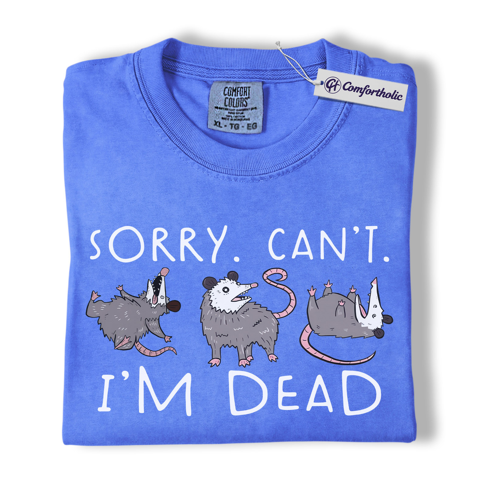 Funny Opossum Shirt, Playing Dead Meme Graphic Tee, Possum Lover T-Shirt, Cute Gift for Animal Lovers & Nature Fans, Comfort Colors Shirt - Image 12