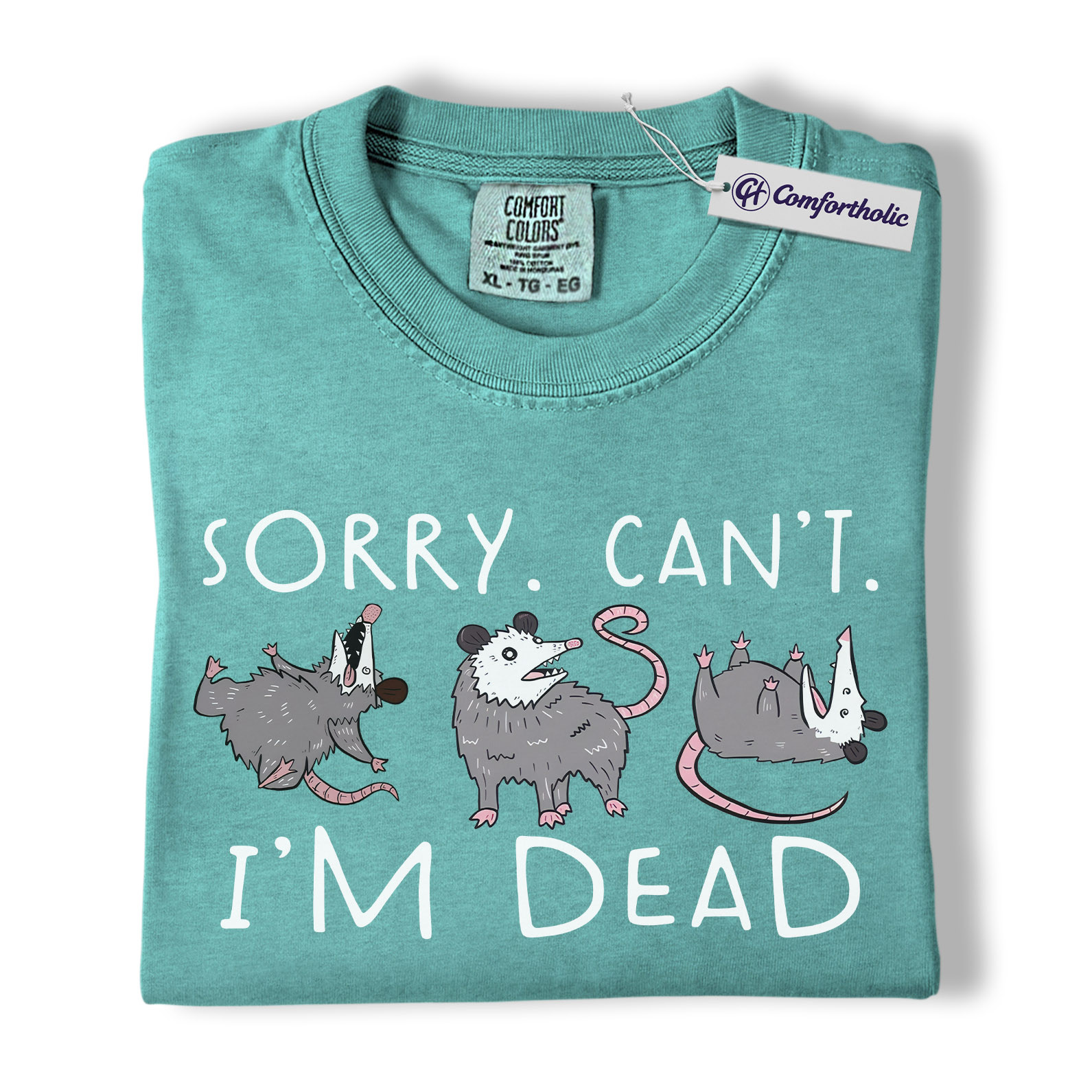 Funny Opossum Shirt, Playing Dead Meme Graphic Tee, Possum Lover T-Shirt, Cute Gift for Animal Lovers & Nature Fans, Comfort Colors Shirt - Image 13