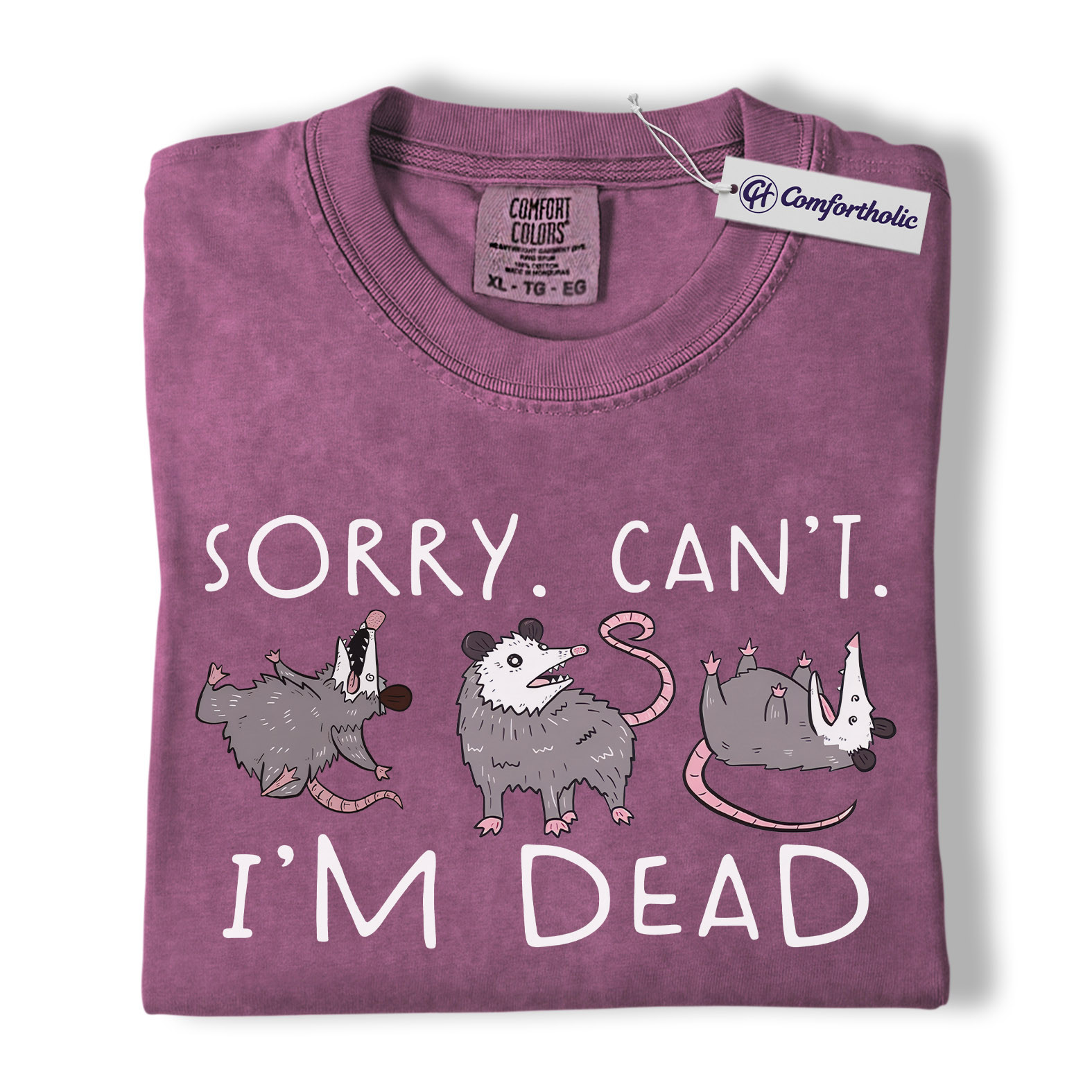 Funny Opossum Shirt, Playing Dead Meme Graphic Tee, Possum Lover T-Shirt, Cute Gift for Animal Lovers & Nature Fans, Comfort Colors Shirt - Image 15