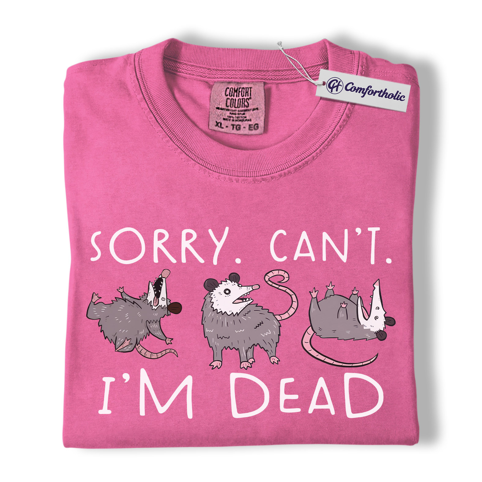 Funny Opossum Shirt, Playing Dead Meme Graphic Tee, Possum Lover T-Shirt, Cute Gift for Animal Lovers & Nature Fans, Comfort Colors Shirt - Image 16