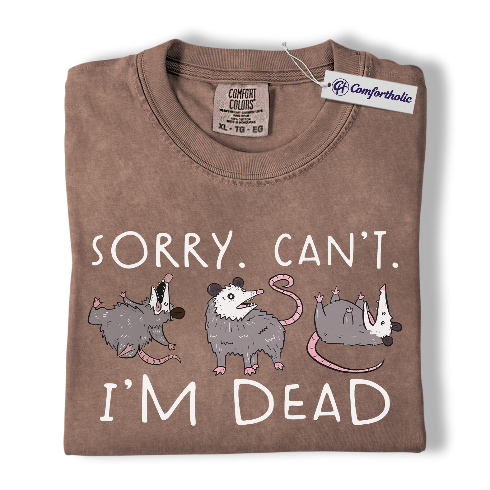 Funny Opossum Shirt, Playing Dead Meme Graphic Tee, Possum Lover T-Shirt, Cute Gift for Animal Lovers & Nature Fans, Comfort Colors Shirt - Image 19