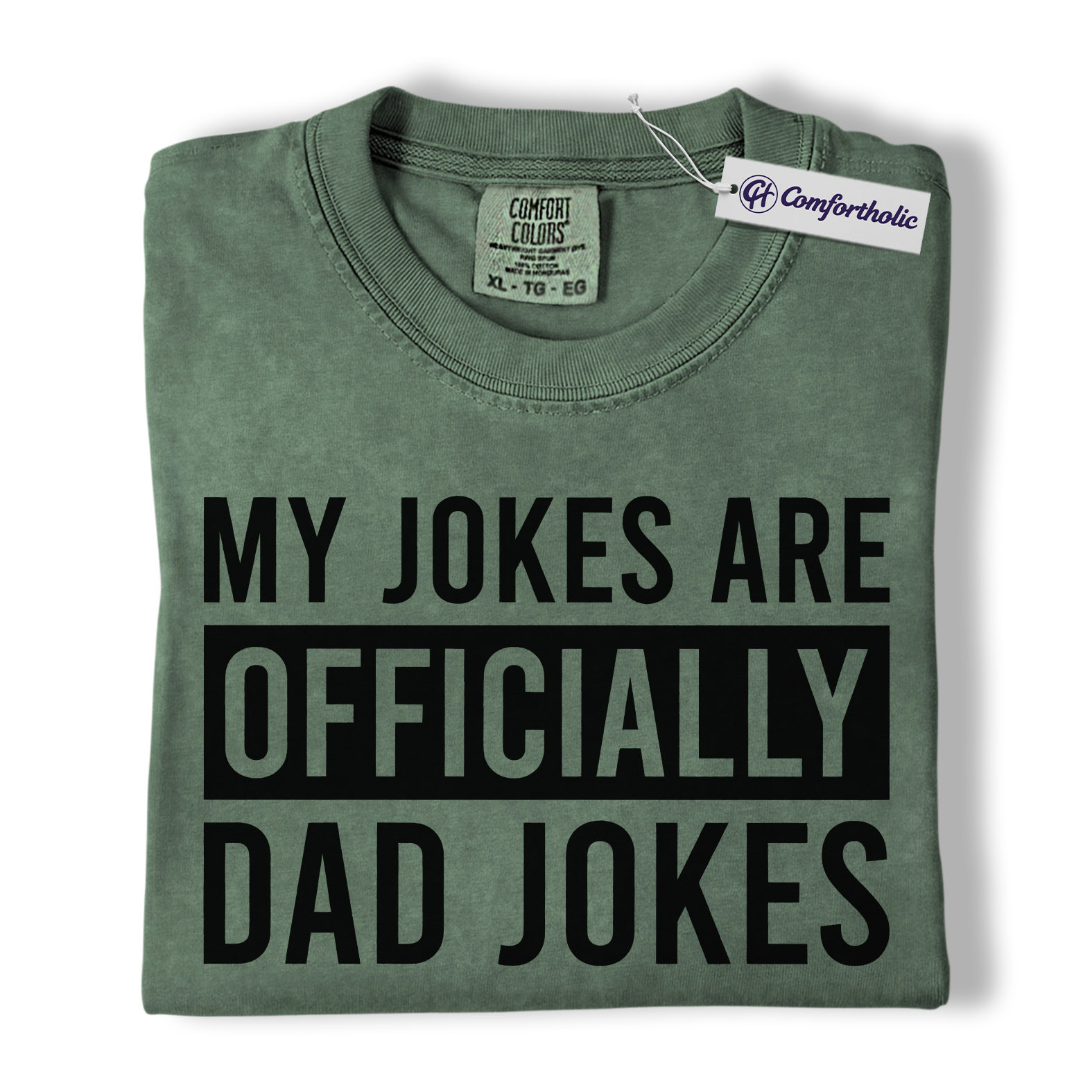 Dad Jokes Shirt, Bold Typography Funny Quote Graphic Tee, Classic Dad Humor T-Shirt, Gift for Fathers & Father’s Day Lovers, Comfort Colors Shirt - Image 5