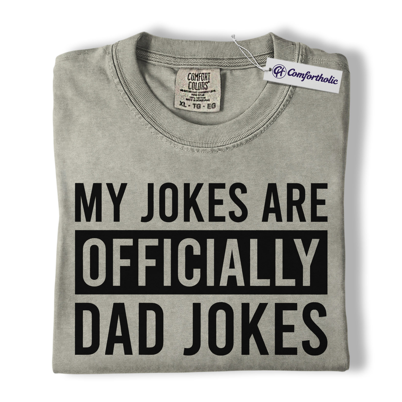 Dad Jokes Shirt, Bold Typography Funny Quote Graphic Tee, Classic Dad Humor T-Shirt, Gift for Fathers & Father’s Day Lovers, Comfort Colors Shirt - Image 6